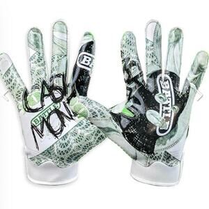 NEW Youth Cash Money 1.0 Receiver Football Gloves Kids Battle Sports